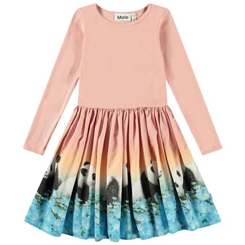 Molo Casie Long-Sleeved Dress Pandamazing 92/98 cm  Lyserød  92/98 cm  Piger