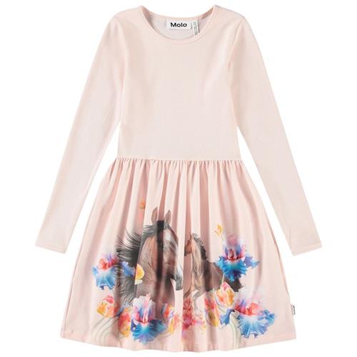 Molo Credence Long-Sleeved Dress Horses 110/116 cm  Lyserød  110/116 cm  Piger