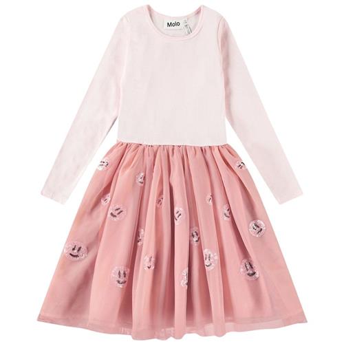 Molo Cyrus Long-Sleeved Dress Charlotte Pink 146/152 cm  Lyserød  146/152 cm  Piger