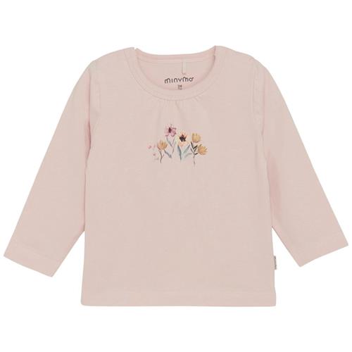 Minymo Langærmet T-shirt Peach Whip 56 cm  Lyserød  56 cm  Piger
