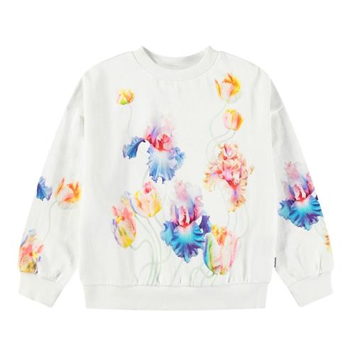 Molo Maxi Sweatshirt Petals Galore 104cm  Hvid  104 cm  Piger