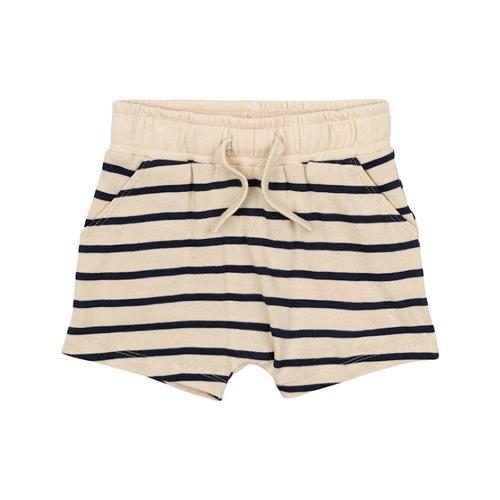 The New Siblings GOTS Nat Uni Shorts Mood Indigo Striped Mood Indigo Striped 80 cm  Marineblå  80 cm  Drenge, Piger