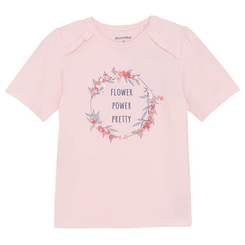Minymo T-shirt Pink Dogwood 86 cm  Lyserød  86 cm  Piger