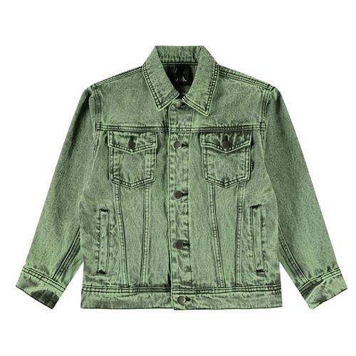 Molo Honore Denim Jacket Cambuci Dye 92 cm  Grøn  92 cm  Drenge, Piger