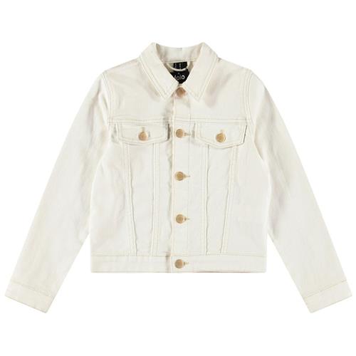 Molo Heidi Denim Jacket Crisp White 122 cm  Hvid  122 cm  Drenge, Piger