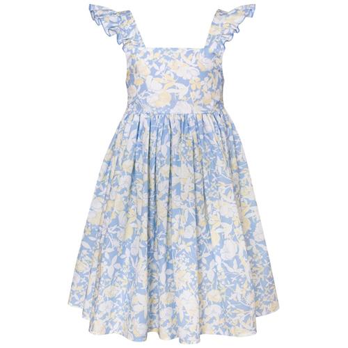 Paade Mode Blomstret Kjole Anemone Blue 5 Y  Blå  5 år  Piger