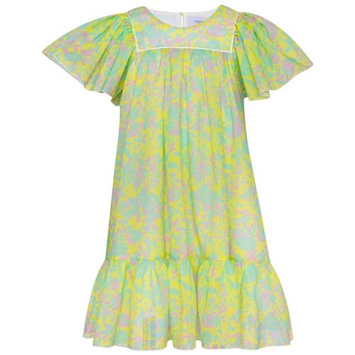 Paade Mode Blomstret Kjole Anemone Yellow 5 Y  Gul  5 år  Piger