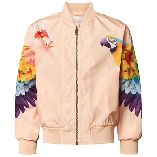 Molo Haliva Jacket Fantasy Parrots 110 cm  Orange.  110 cm  Drenge, Piger