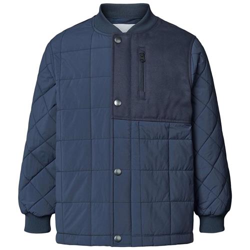 Molo Harold Quilted Jacket Mood Blue 122 cm  Marineblå  122 cm  Drenge, Piger