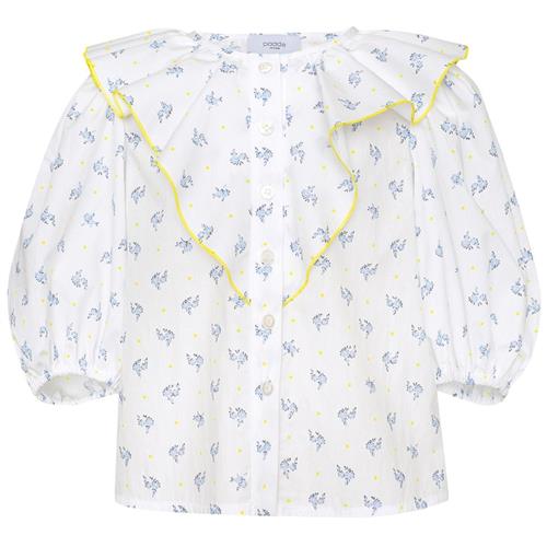 Paade Mode Blomstret Bluse Pearl White 6 Y  Hvid  6 år  Piger