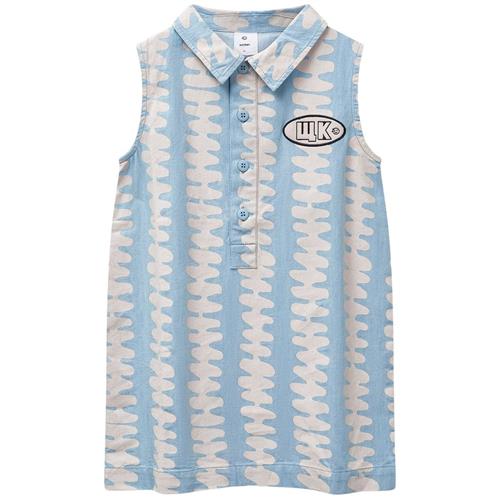Wynken Amore Denim-kjole Soft Pink Stripe 3 Y  Blå  3 år  Piger