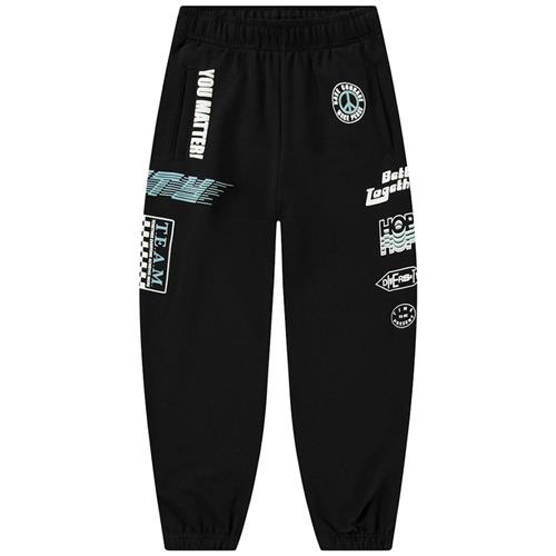 Molo Allen Soft Pants Messages 92 cm  Sort  92 cm  Drenge, Piger