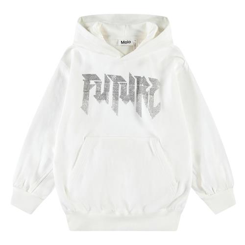 Molo Maxx Hoodie White 128 cm  Hvid  128 cm  Drenge, Piger