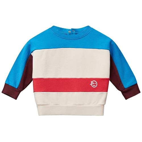 Wynken Mini Keel Sweatshirt Ecru Blue Red 9 months  Creme  9 måneder  Drenge, Piger