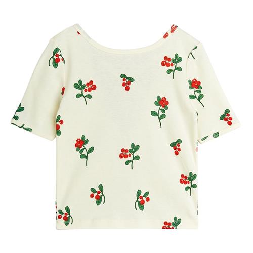 Mini Rodini Lingonberries Aop Ballet T-shirt Offwhite 80/86 cm  Creme  80/86 cm  Drenge, Piger