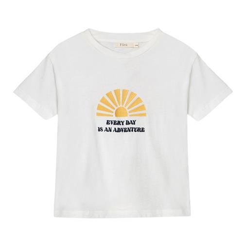 Fliink Sommer Sun T-shirt Cloud Dancer 3 Y  Hvid  3 år  Drenge, Piger