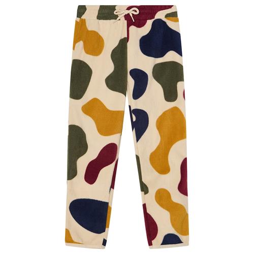 Kuling Northpole Fleece-bukser Graphic Shapes  110/116 cm  Hvid  110/116 cm  Drenge, Piger