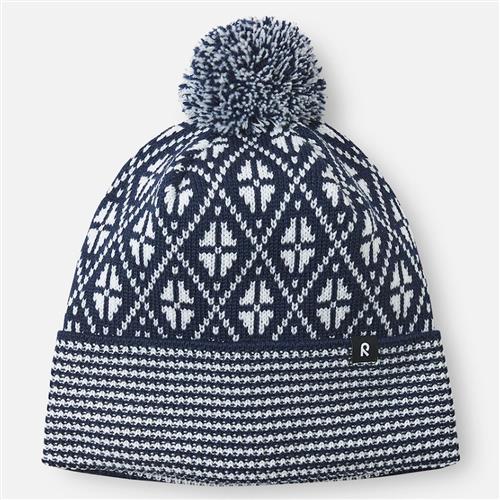 Reima Kuurassa Strikket Hue Navyblå 48/50 cm  Marineblå  48/50 cm  Drenge, Piger