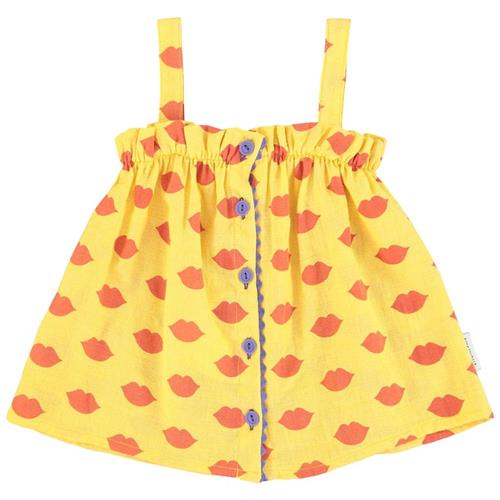 Piupiuchick Mønstret Tanktop Gul 10 Y  Gul  10 år  Piger