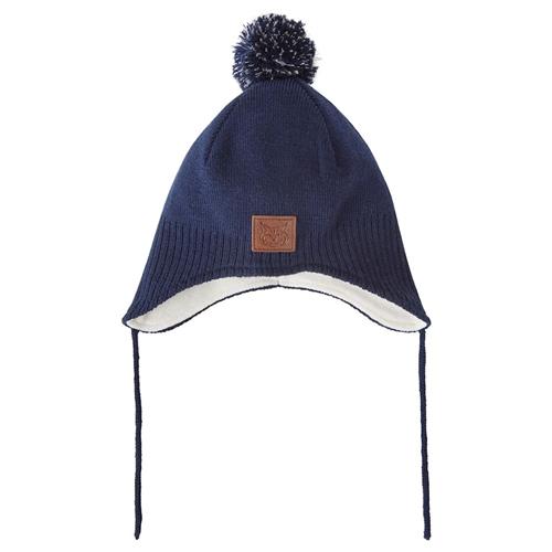 Kuling Narvik Helmet Beanie Med Fleeceforing Navy 44/46 cm  Marineblå  44/46 cm  Drenge, Piger