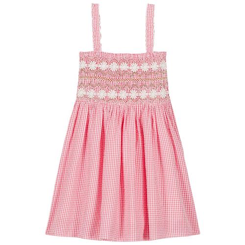 Louise Misha Tessa Kjole Pink Fragola Vichy 12 months  Lyserød  12 måneder  Piger
