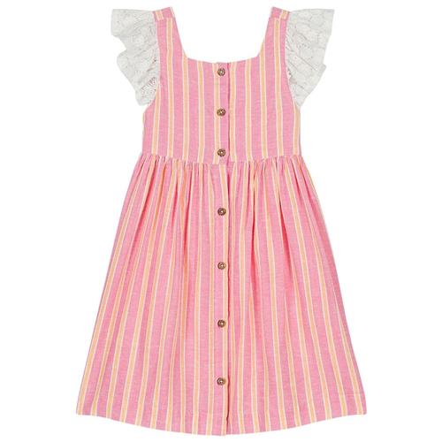 Louise Misha Moonie Kjole Pink Gelato Stripes 3 Y  Lyserød  3 år  Piger