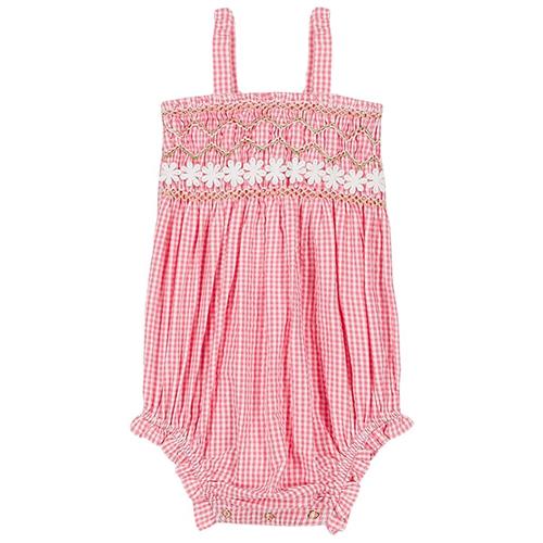 Louise Misha Franscesca Romper Pink Fragola Vichy 6 months  Lyserød  6 måneder  Piger