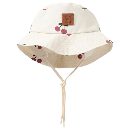 Kuling Venice Genanvendt Mønstret Regnhat Med Kirsebær Cremefarvet 52/54 cm  Creme  52/54 cm  Drenge, Piger