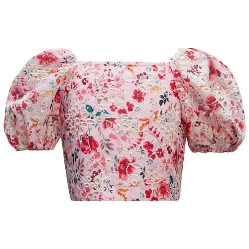 Bardot Junior Amelia Blomstret Top Blush 6 Y  Lyserød  6 år  Piger