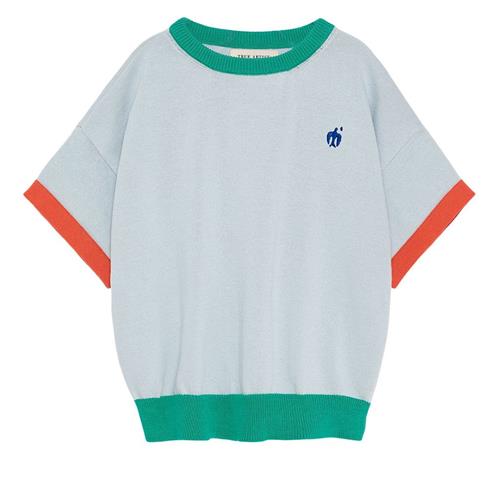True Artist L'orangerie Strikket T-shirt Light Blue 4-5 Y  Blå  4-5 år  Drenge, Piger
