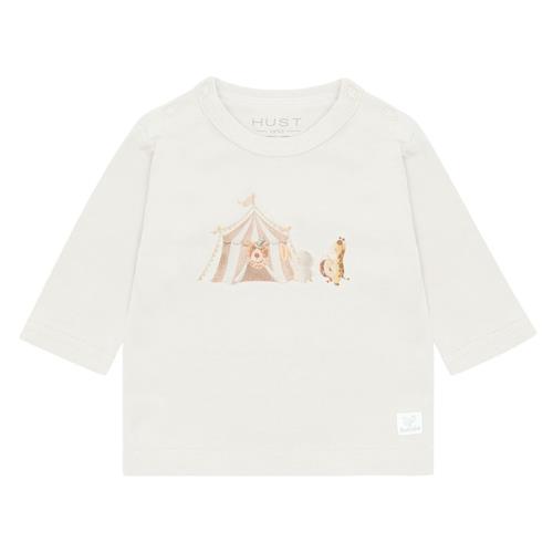 Hust&Claire Alex Langærmet T-shirt Snow White 56 cm  Hvid  56 cm  Drenge, Piger