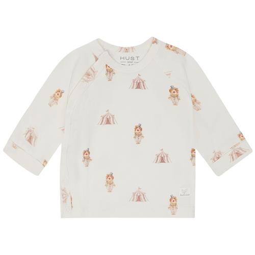 Hust&Claire Adel Langærmet T-shirt Snow White 74 cm  Hvid  74 cm  Drenge, Piger