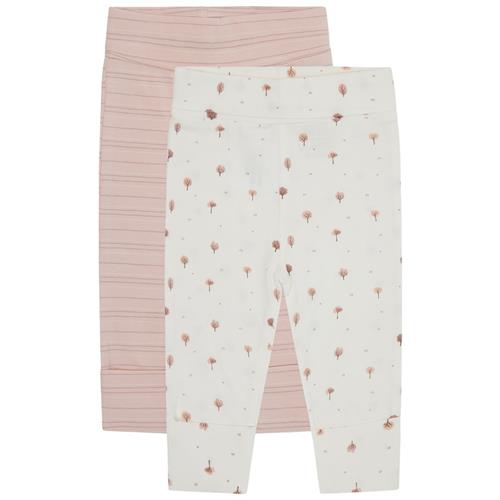 Hust&Claire Luca 2-pak Leggings Peach Dust 68 cm  Lyserød  68 cm  Piger