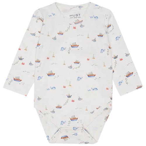 Hust&Claire Billy Baby Body Ivory 62 cm  Hvid  62 cm  Drenge