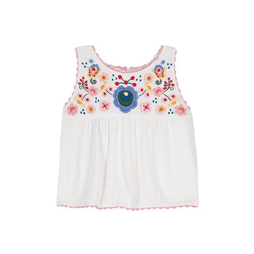 Louise Misha Solenia Bluse White 7 Y  Hvid  7 år  Piger