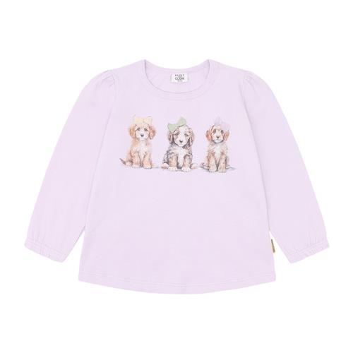 Hust&Claire Alma Langærmet T-shirt Lavender 110 cm  Lilla  110 cm  Piger