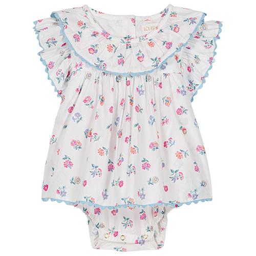 Louise Misha Anusha Romper White Felicita Flow 18 months  Hvid  18 måneder  Piger