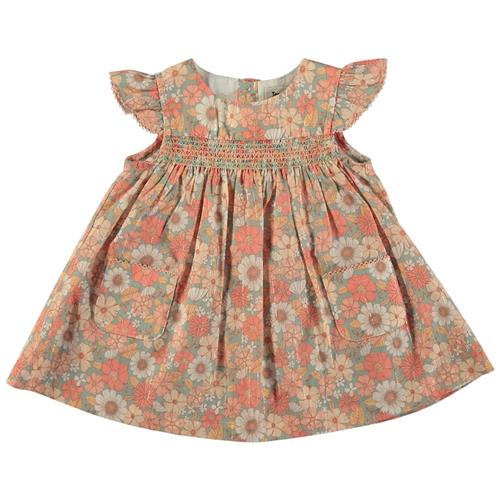 Tocoto Vintage Blomstret Baby-kjole Lyserød 12 Months  Lyserød  12 måneder  Piger