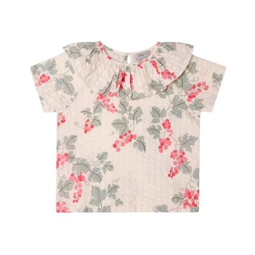 garbo&friends Seersucker-bluse Grapes Pink 110/116 cm  Lyserød  110/116 cm  Piger
