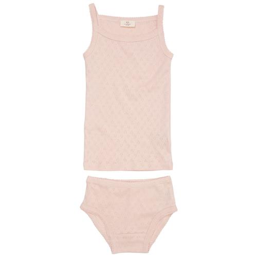 Copenhagen Colors Undertøjssæt I Pointelle Dusty Rose 104cm  Lyserød  104 cm  Piger