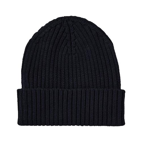 FUB Ribbet Beanie Dark Navy 80/90 cm  Marineblå  80/90 cm  Drenge, Piger