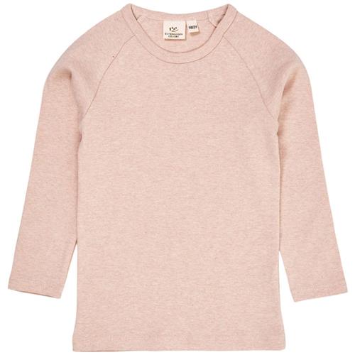 Copenhagen Colors Langærmet T-shirt Old Rose Melange 62 cm  Lyserød  62 cm  Piger