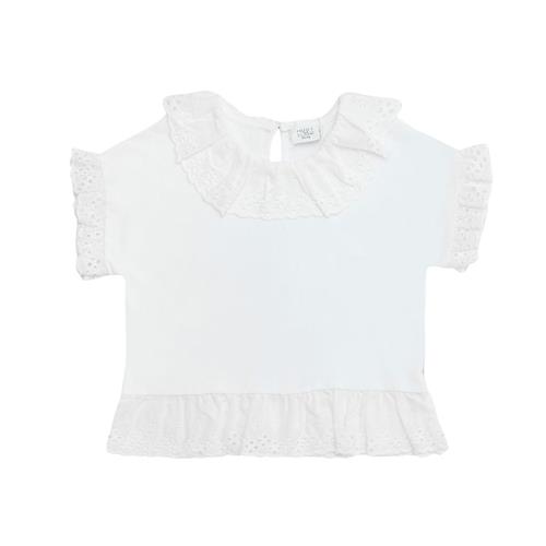 Hust&Claire Alma T-shirt White 116 cm  Hvid  116 cm  Piger
