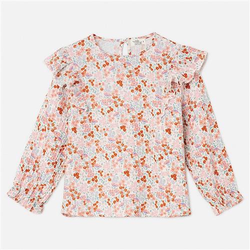 My Little Cozmo Sweet Floral Bluse Unique 10 Y  Creme  10 år  Piger