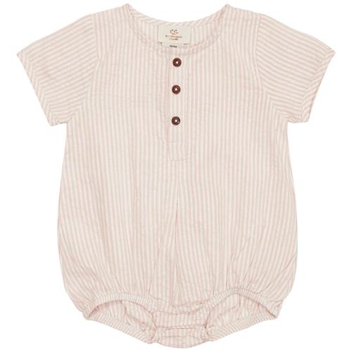 Copenhagen Colors Stribet Romper Dusty Rose 68 cm  Lyserød  68 cm  Piger