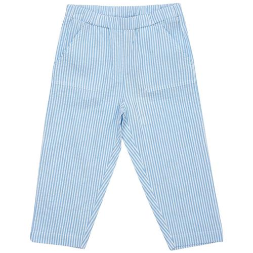 Copenhagen Colors Stribede Bukser Himmelblå Sky Blue Cream Stripe 98 cm  Blå  98 cm  Drenge, Piger