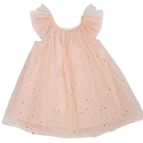 DOLLY by Le Petit Tom Stjerner & Moon Tulle Fairy Dress Ballet Pink 0-1 Y  Lyserød  0-1 år  Piger