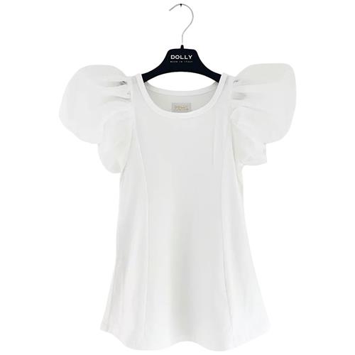 DOLLY by Le Petit Tom Organza Kjole White 6-8 Y  Hvid  6-8 år  Piger