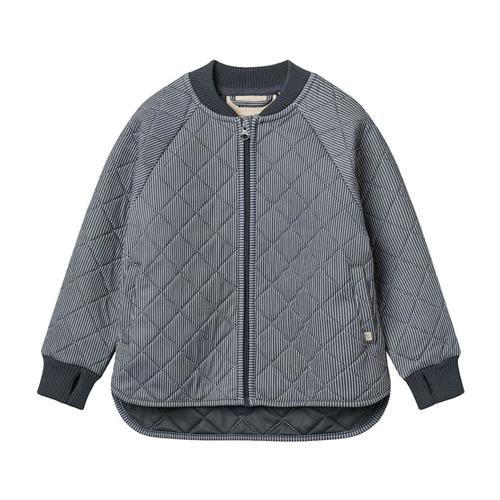 Wheat Sylvester Termojakke Ink Stripe 98 cm Thermo Blå  98 cm  Drenge, Piger