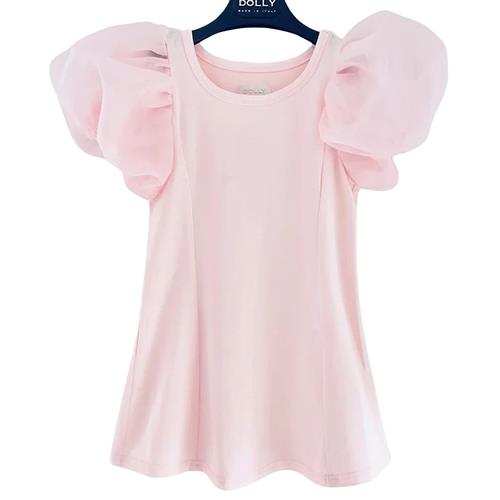 DOLLY by Le Petit Tom Organza kjole i Dolly Pink 0-1 Y  Lyserød  0-1 år  Piger
